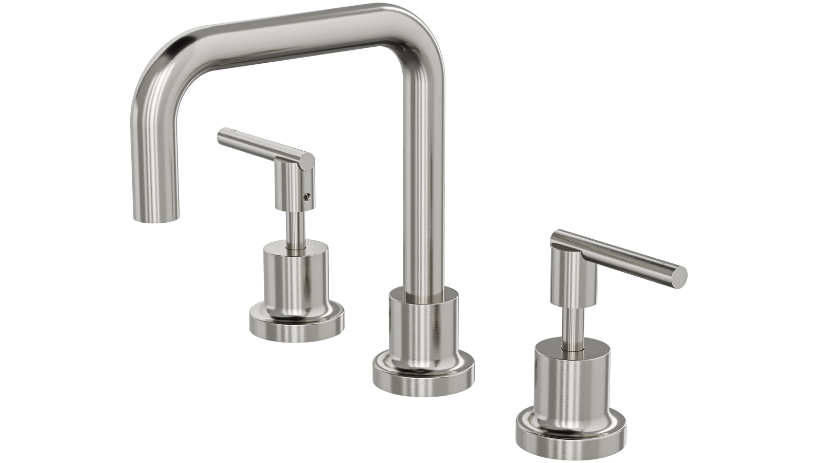 Linsol Tre Lever Handle Basin Set - Brushed Nickel