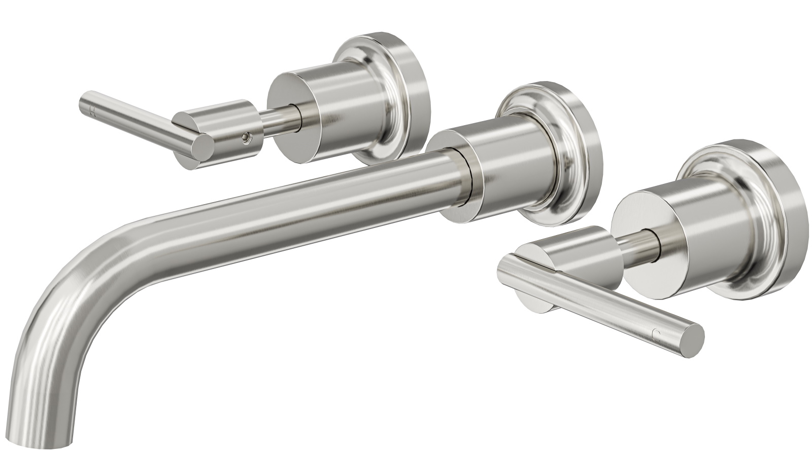 Linsol Tre Lever Handle Bath Set Brushed Nickel Harvey Norman