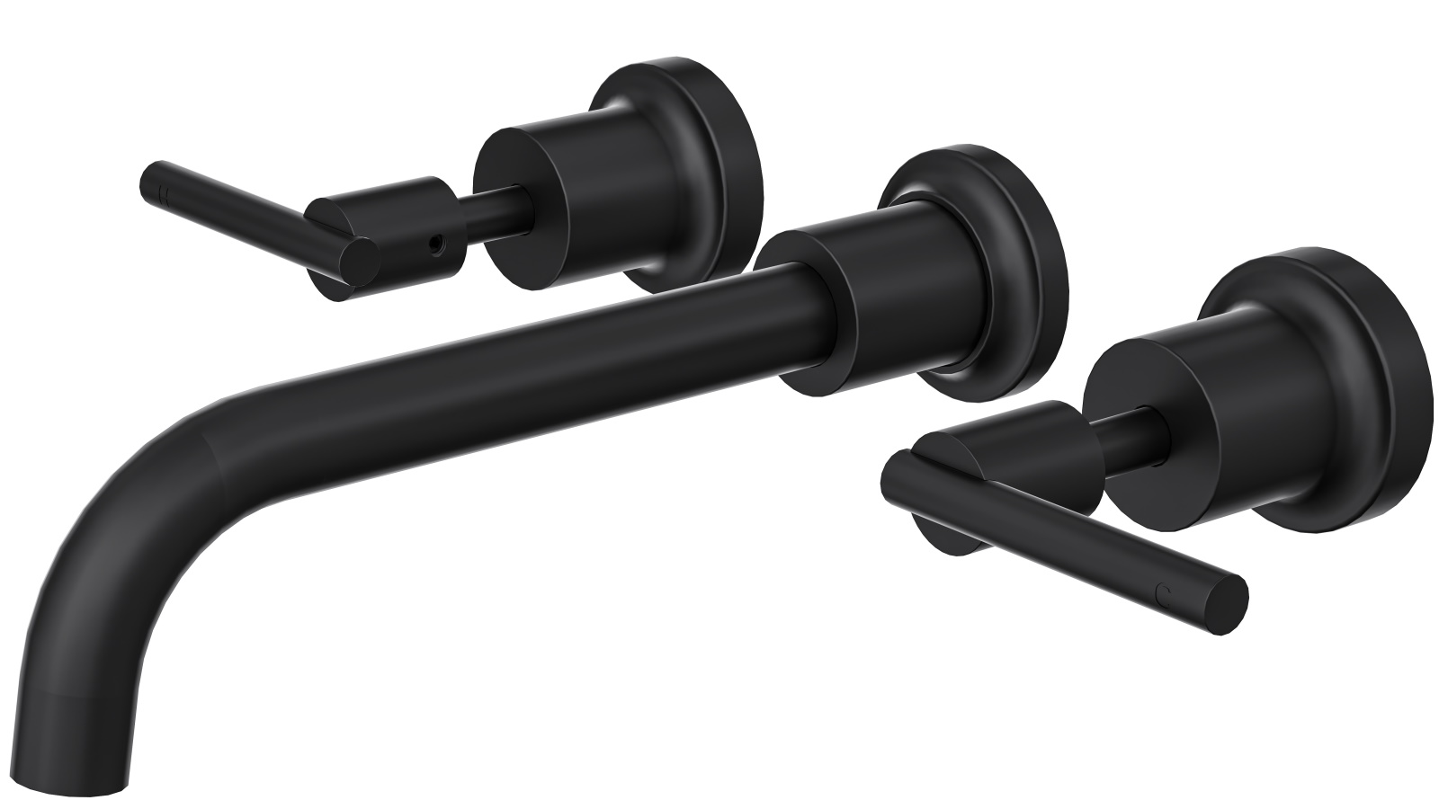 Linsol Tre Lever Handle Bath Set Matte Black Harvey Norman