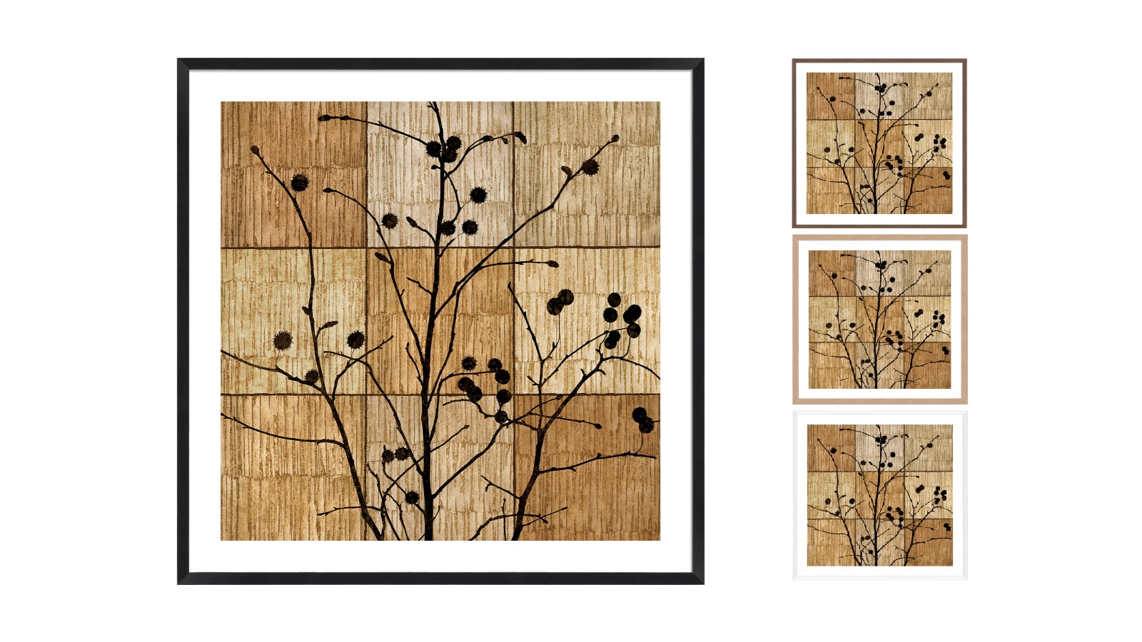La Grolla Tree Silhouette I Frame Wall Art