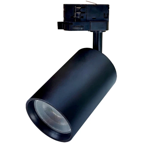 CLA Lighting 4 Wire 3 Circuit LED Tri-CCT Dimmable Adjustable Track Head - Black