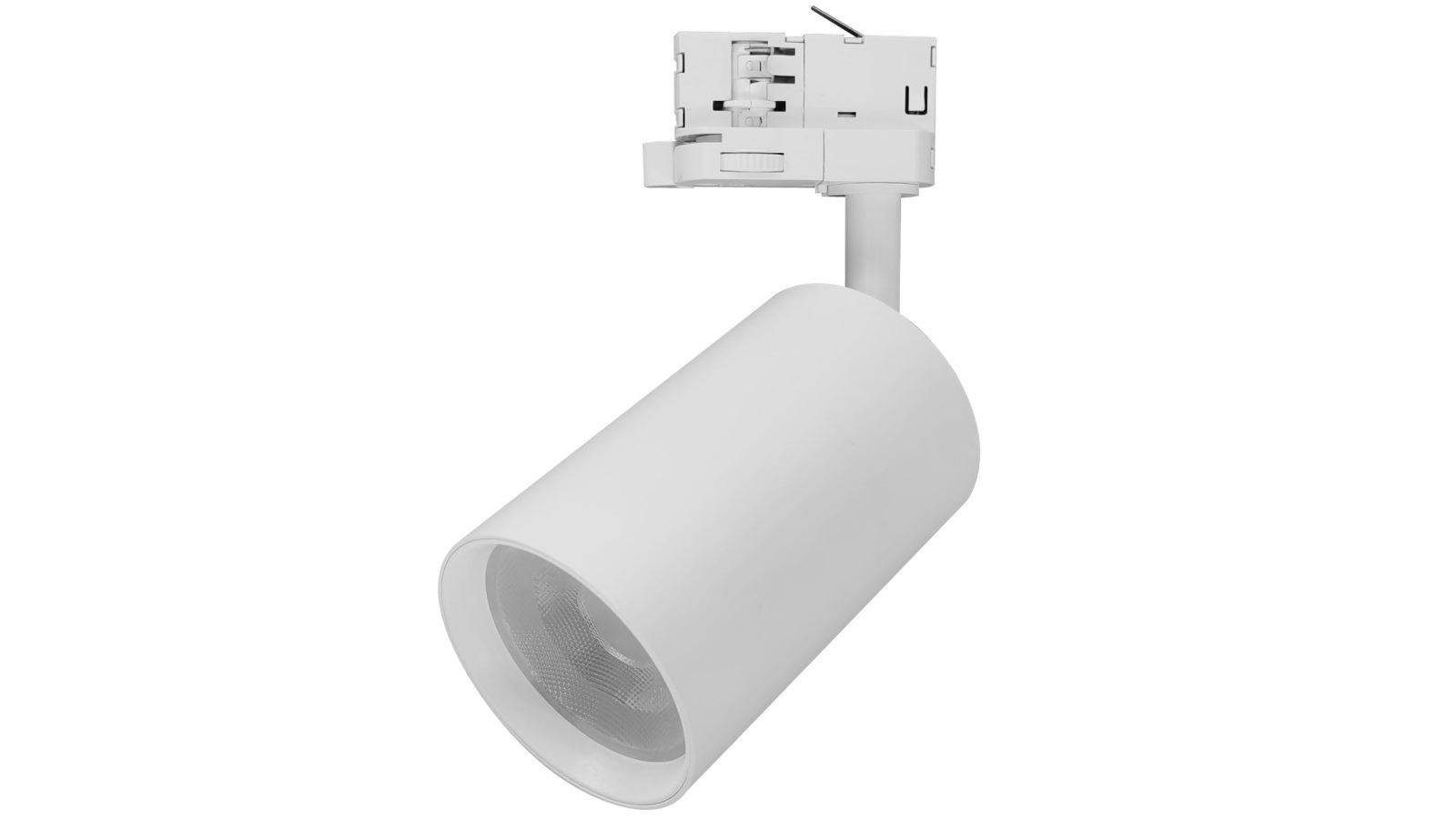 CLA Lighting 4 Wire 3 Circuit LED Tri-CCT Dimmable Adjustable Track Head - White