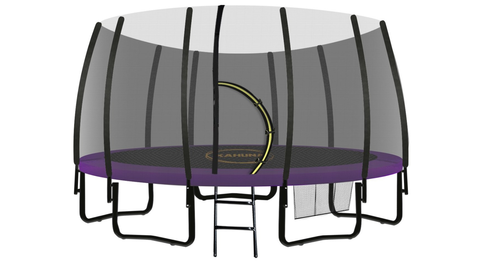 Kahuna 12ft Twister Springless Trampoline - Purple