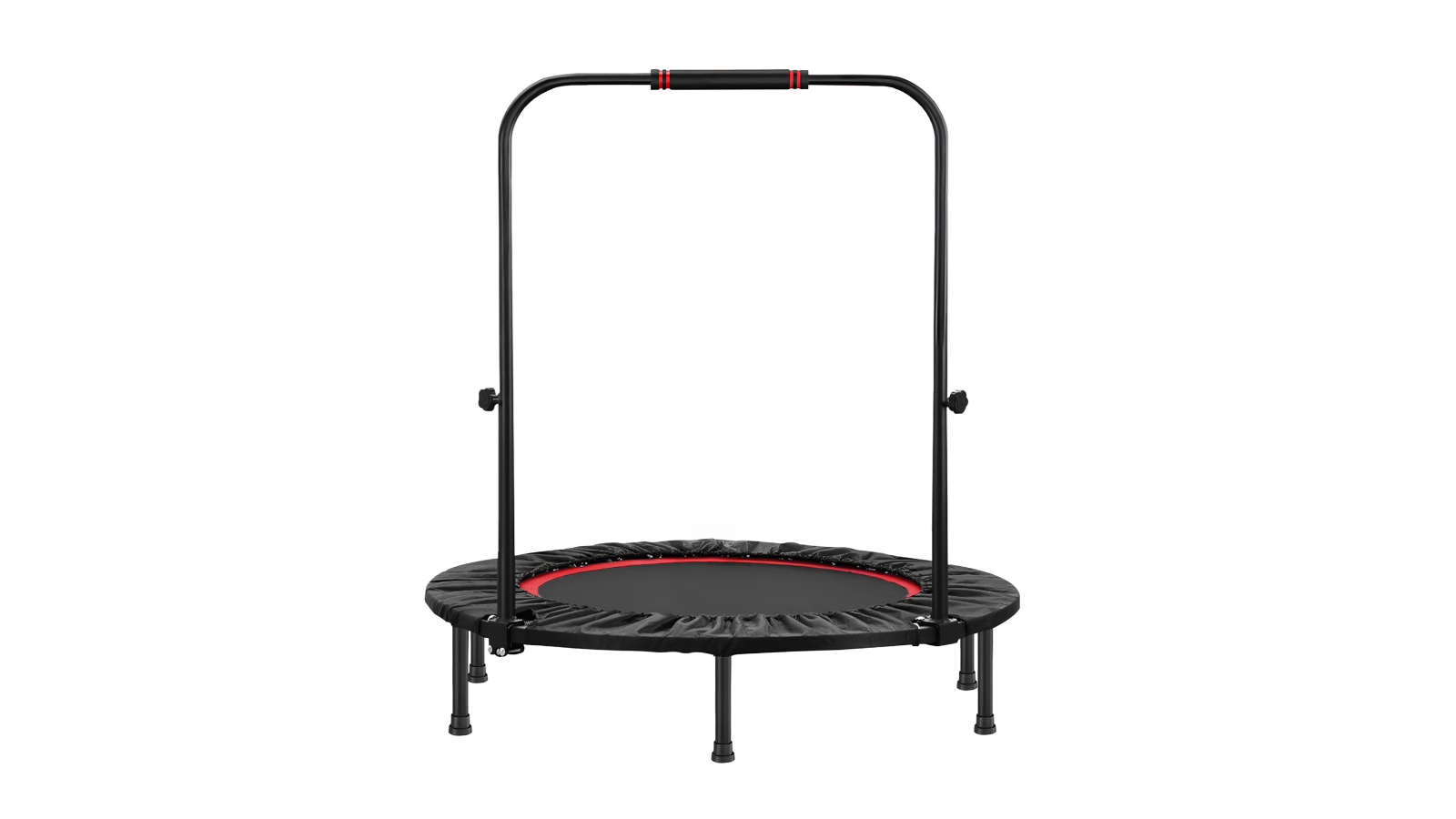 FitnessLAB Foldable Mini Rebound Trampoline with Handrail - 40/48inch