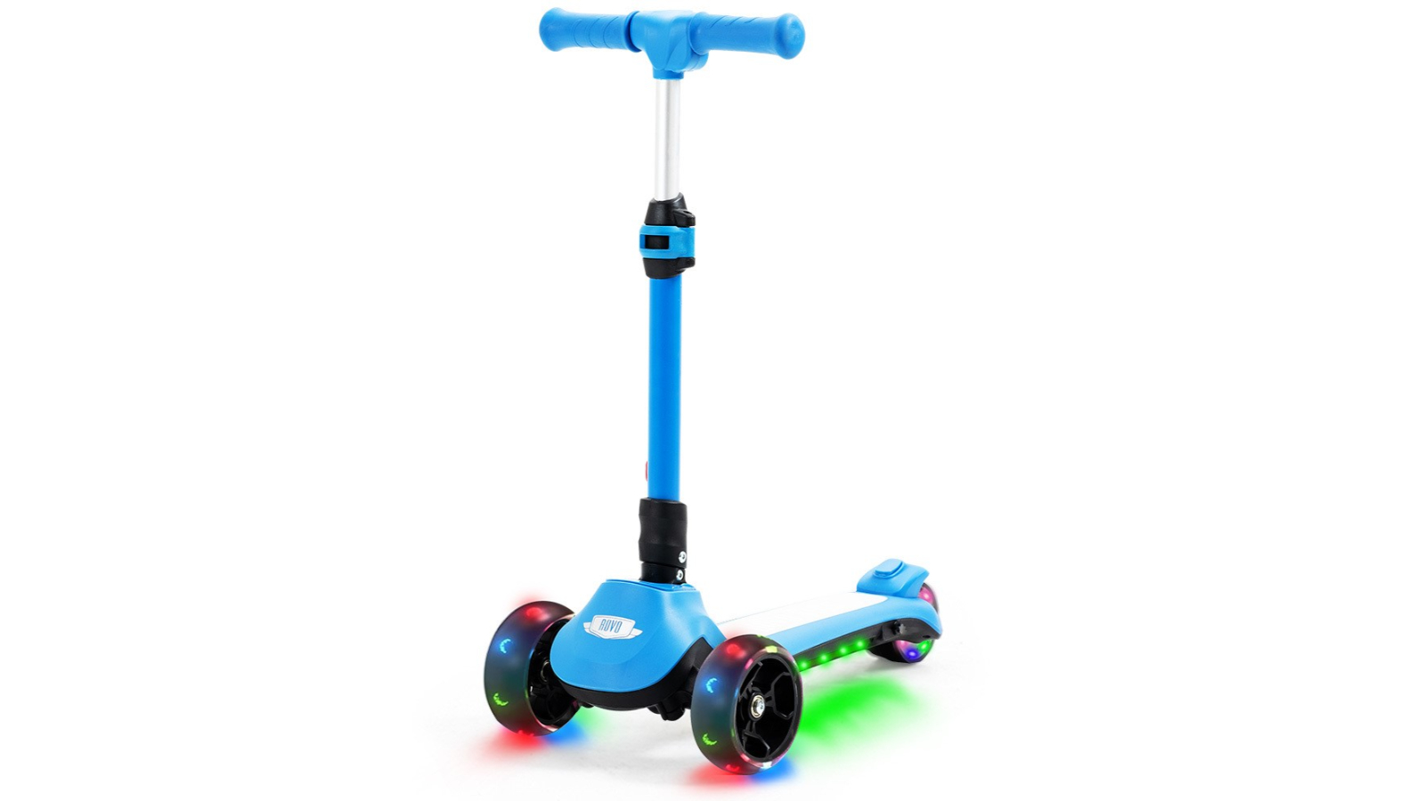 Rovo Kids Triscoot 3-Wheel Height Adjustable Electric Scooter - Blue