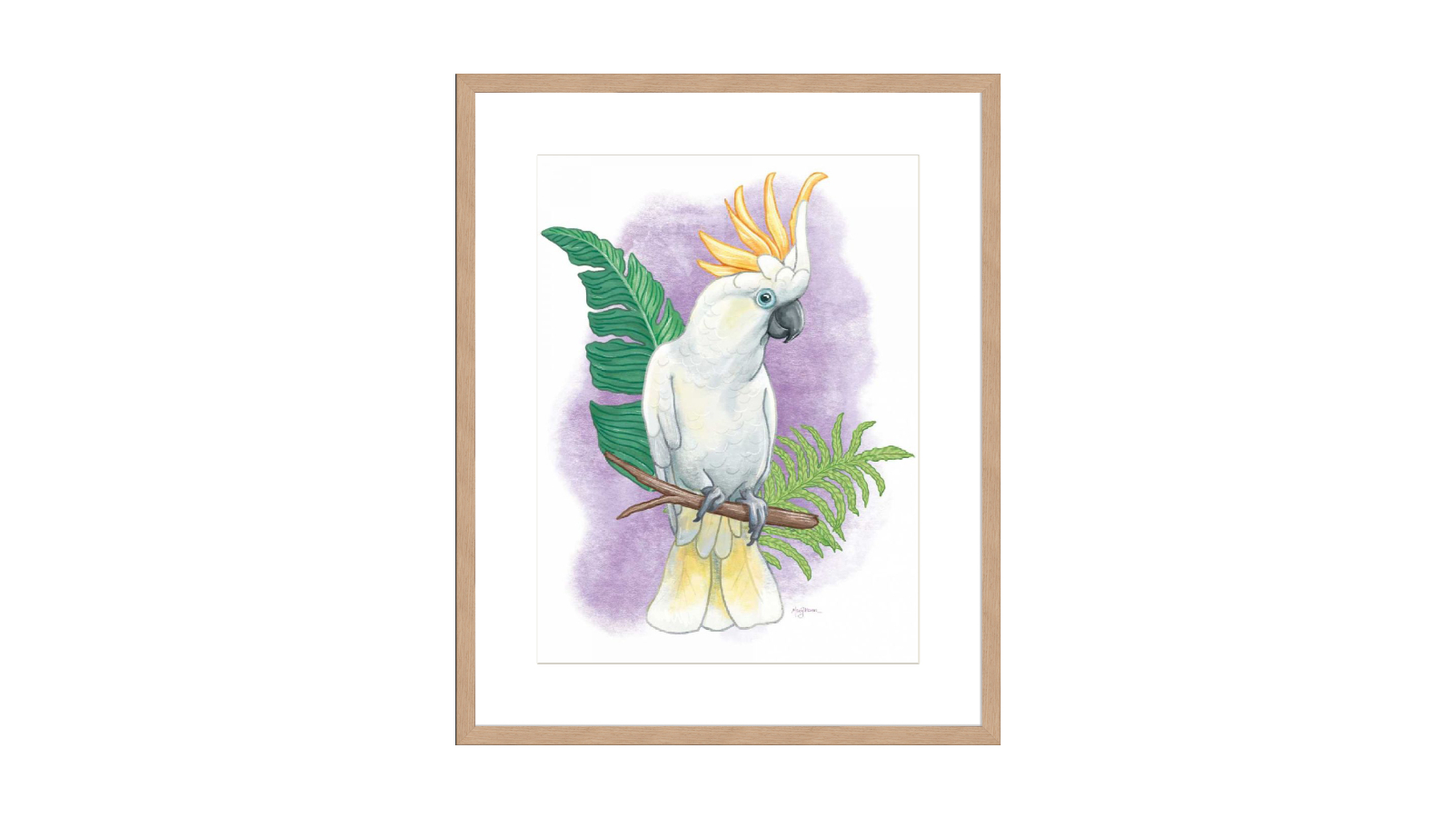 La Grolla Tropical Flair III Natural Frame Wall Art - 106 x 86cm