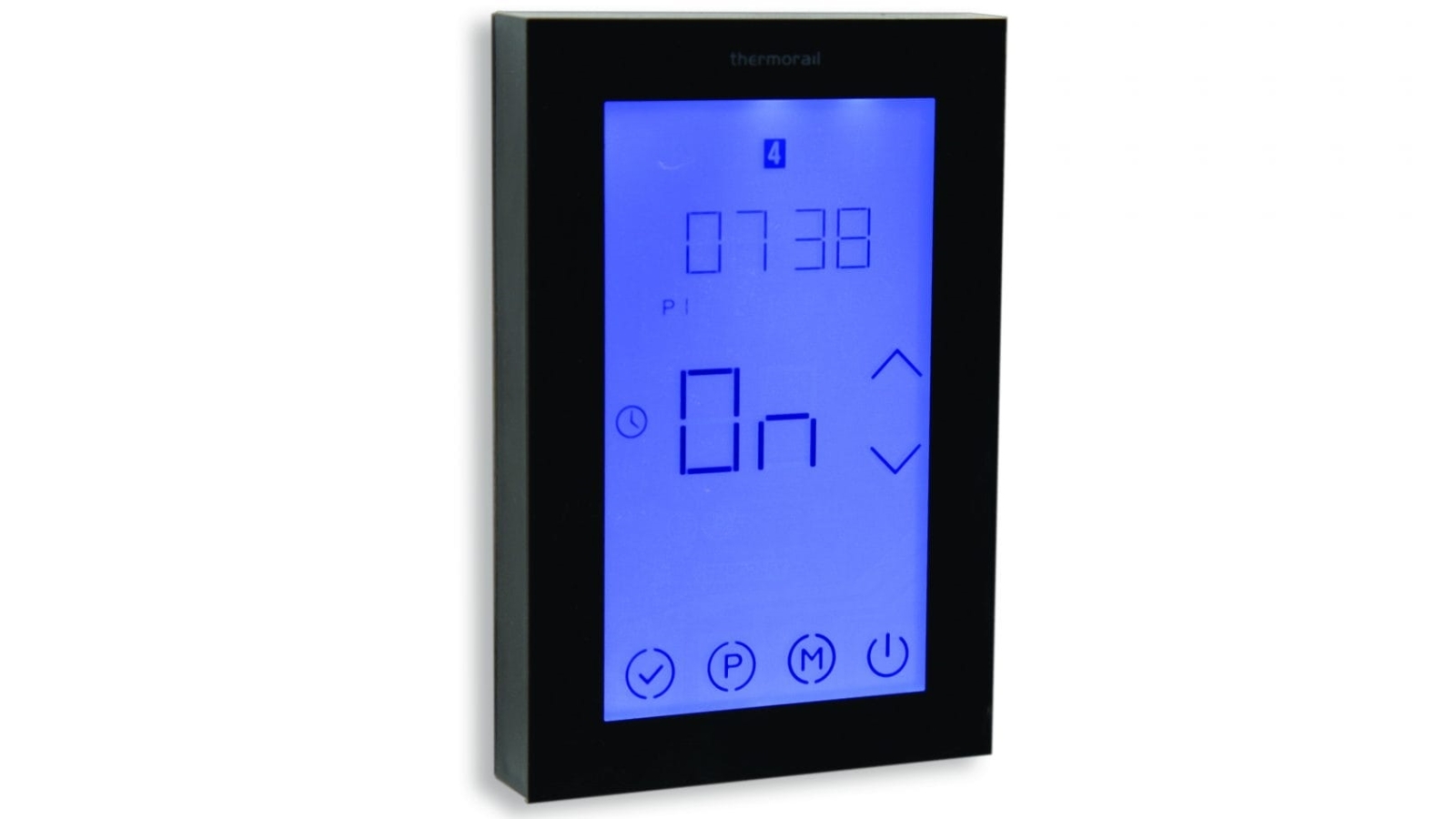 Thermogroup Thermorail Touch Screen 7 Day Timer - Black