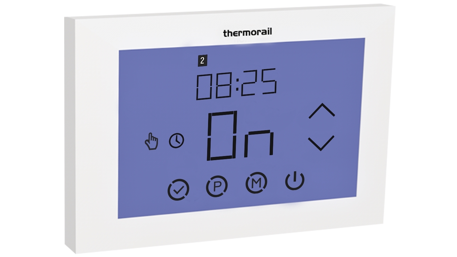 Thermogroup Thermorail Landscape 7-day Touchscreen Timer - White