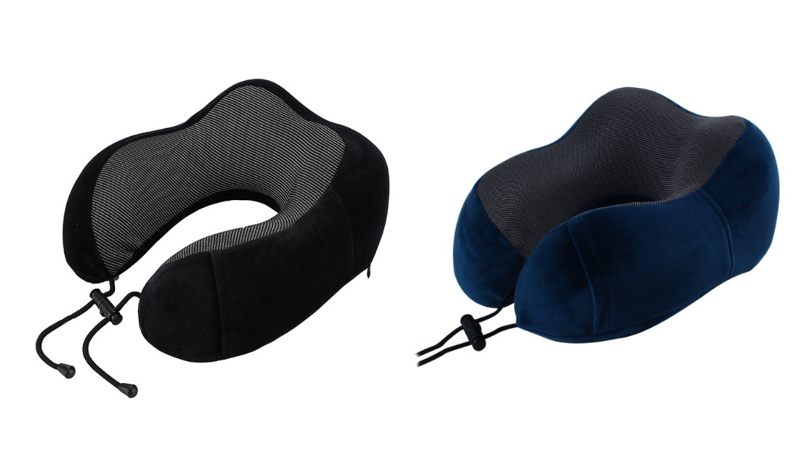 YES4HOMES U-shaped Travel Memory Foam Rebound Pillow Neck Support Headrest