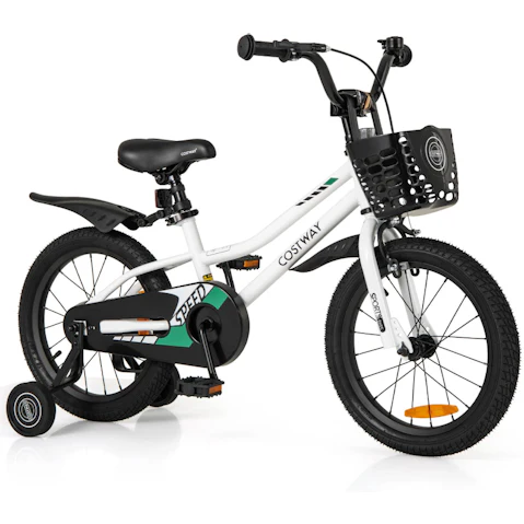 Costway Training Bike with Adjustable Handlebar and Saddle/Removable Basket Push Pedal - 36cm
