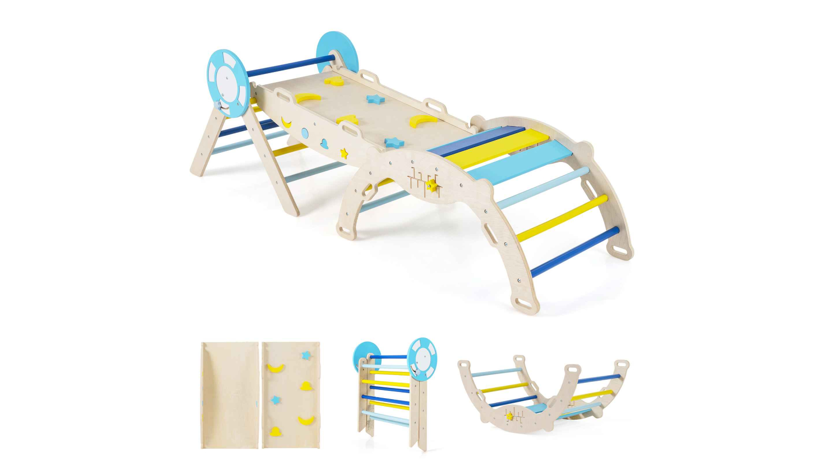 Costway 8-in-1 Montessori Climb Playset