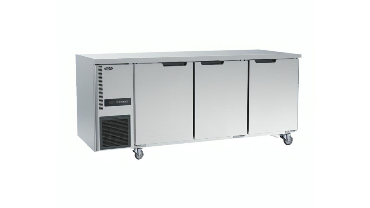 Thermaster TS1800TN-3D Commercial Stainless Steel Triple Door Workbench Fridge