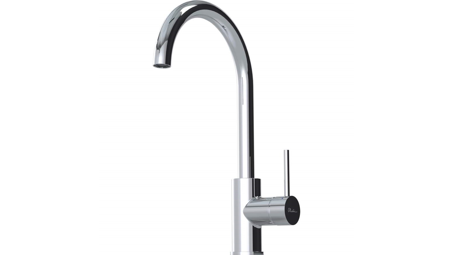 Oliveri Tennyson Goose Neck Mixer - Chrome
