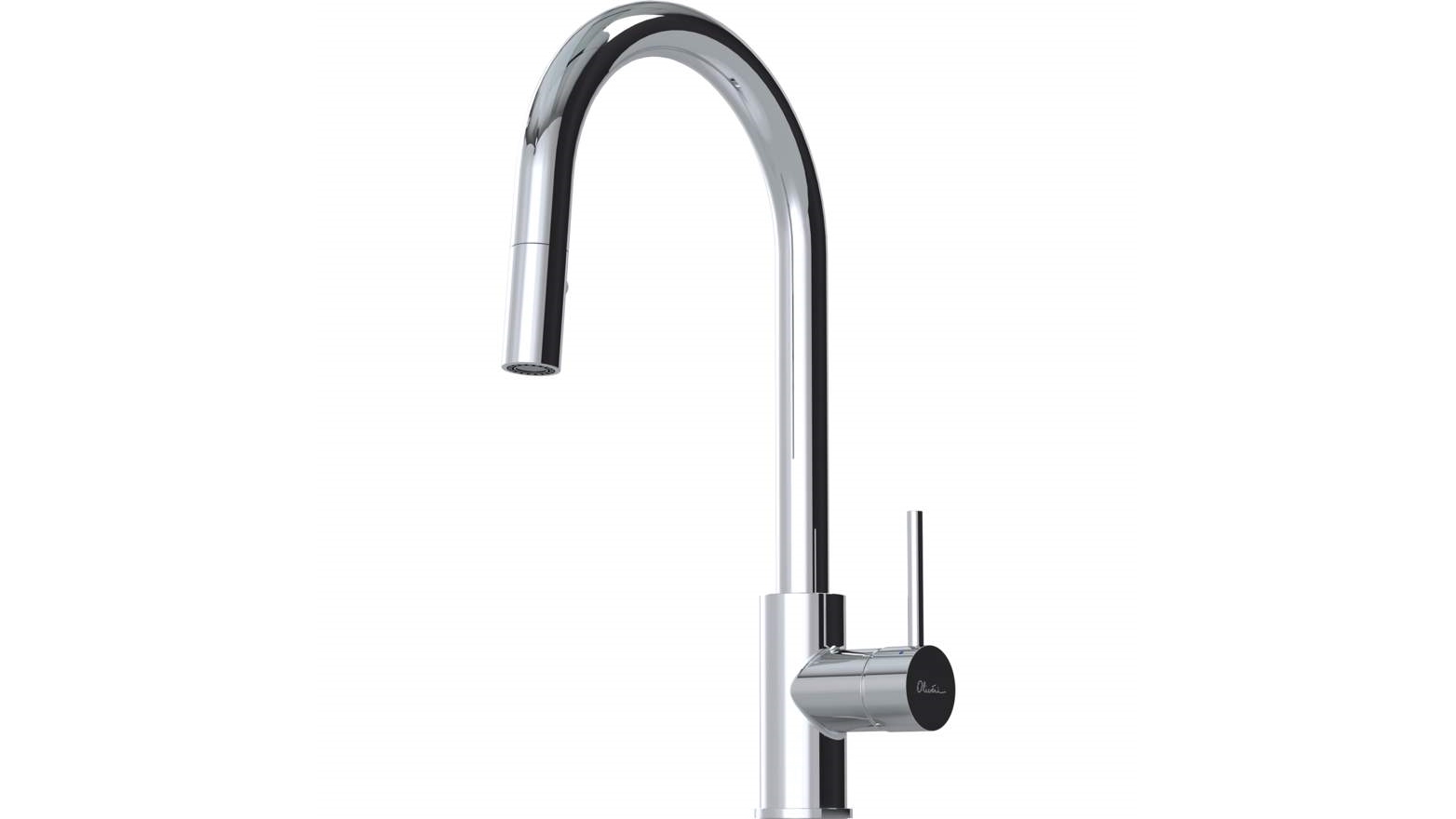 Oliveri Tennyson Pull Out Goose Neck Spray Mixer - Chrome