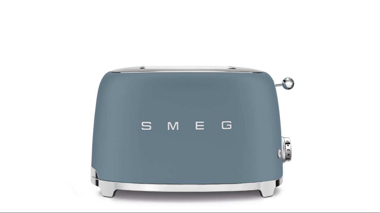 Smeg Aesthetic 50's Style 2 Slice Toaster - Storm Blue