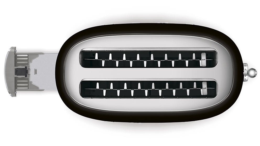 Smeg 50's Retro Style Longslot Slice Toaster Black Harvey Norman