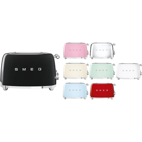 Smeg 50's Retro Style 4 Slot Wide Toaster