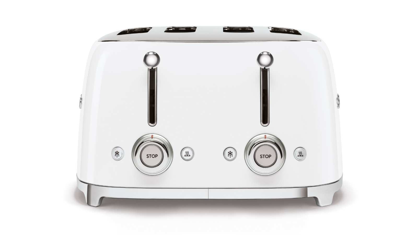 Smeg 50's Retro Style 4 Slot Wide Toaster White Harvey Norman