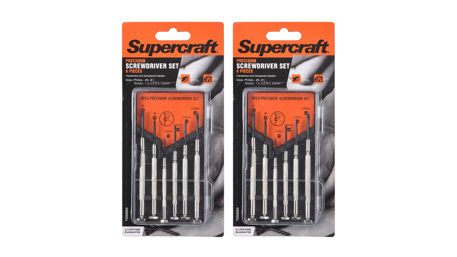 Supercraft 6 Piece Screwdriver Tool Set - Pack of 2