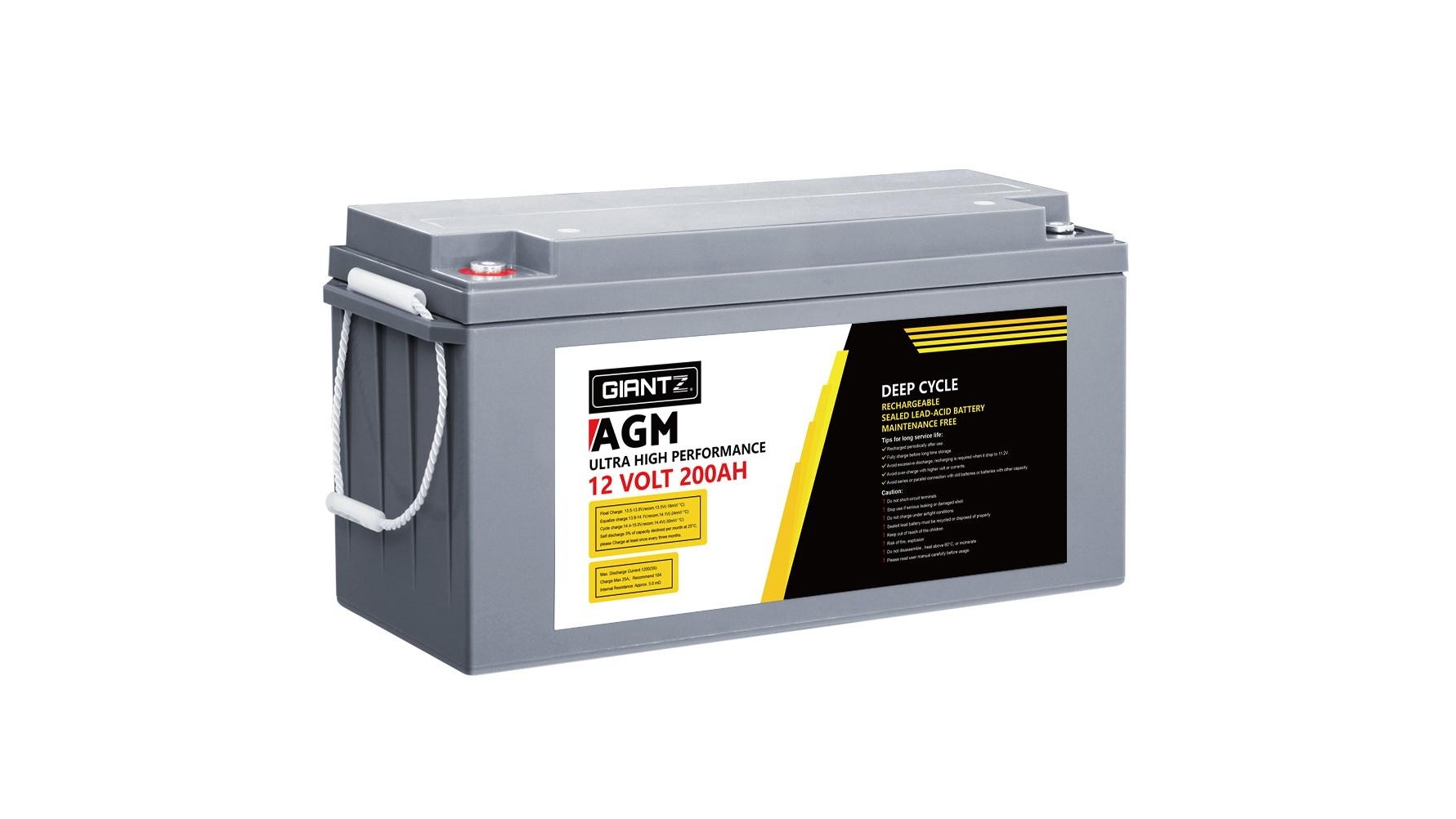 Giantz 200AH Deep Cycle Battery 12VPower