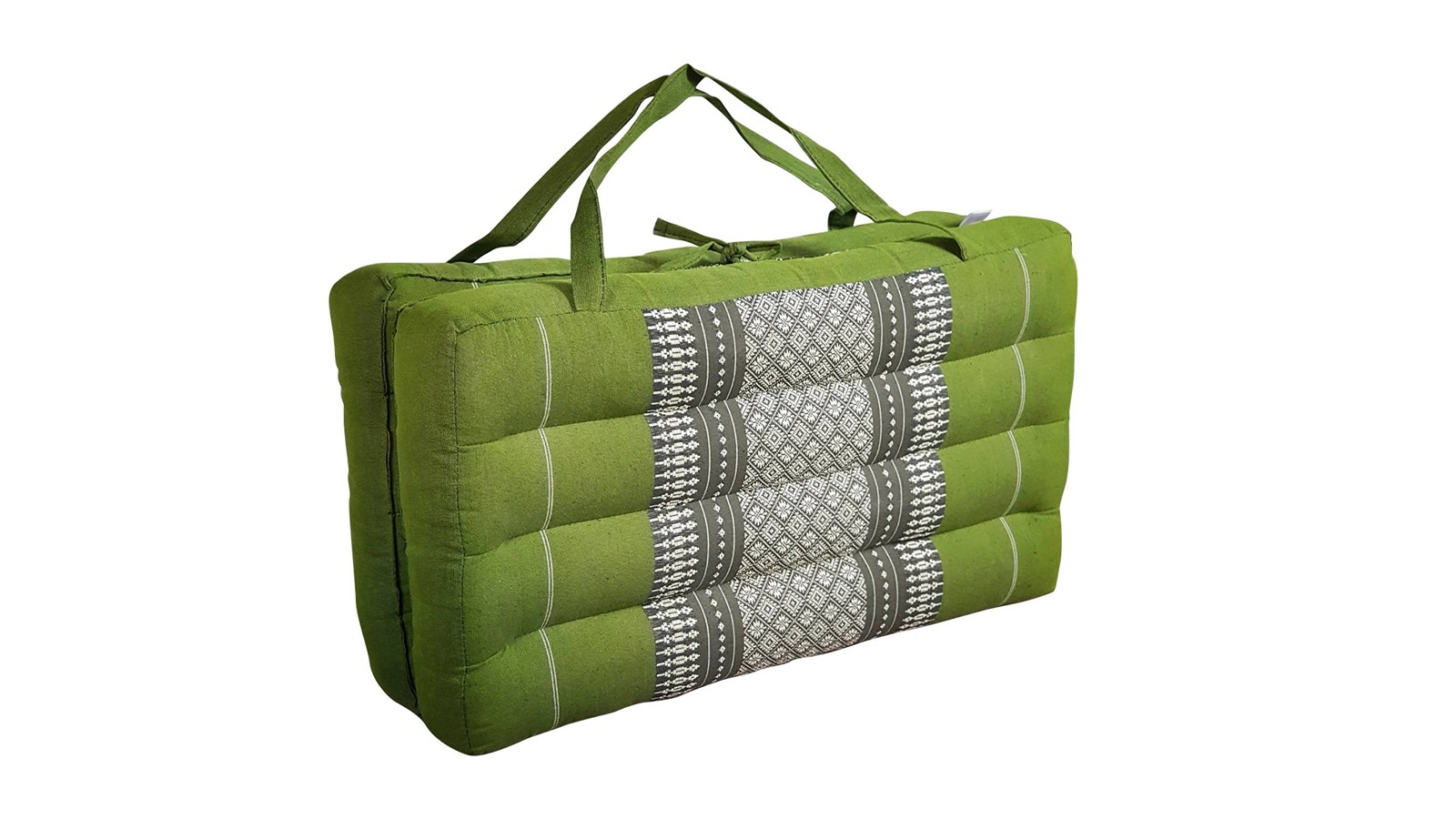 Mango Trees 2-Fold Cushion Yoga Mat with Portable Handle - Green