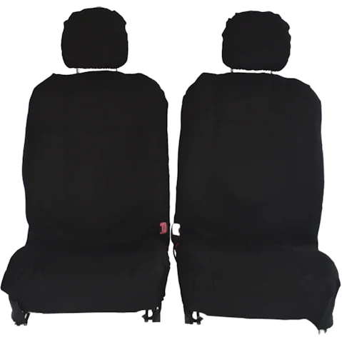 My Car Canvas Seat Cover for Mitsubishi Triton Dual Cab 2009-2011 - Black