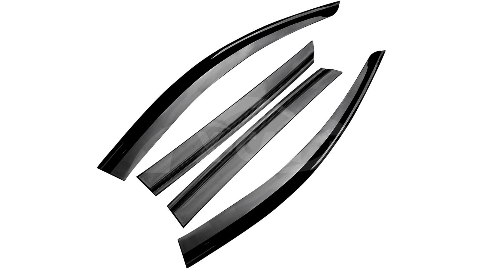 X-Car Weathershields Window Sun Visor 4-Piece Set for Hyundai Tucson 2021-2024