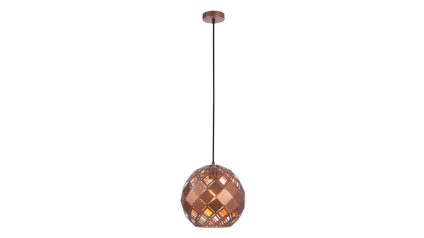 Tuile Embossed Tiled Large Wine Glass Iron Interior Pendant Light - Coffee