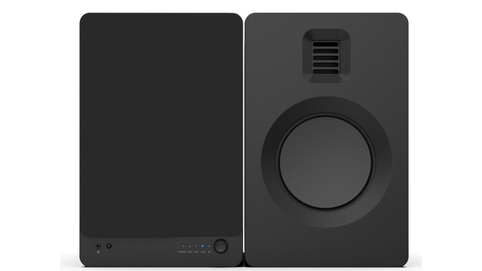 Kanto TUK 260W Powered Bookshelf Speakers Matte Black Harvey Norman