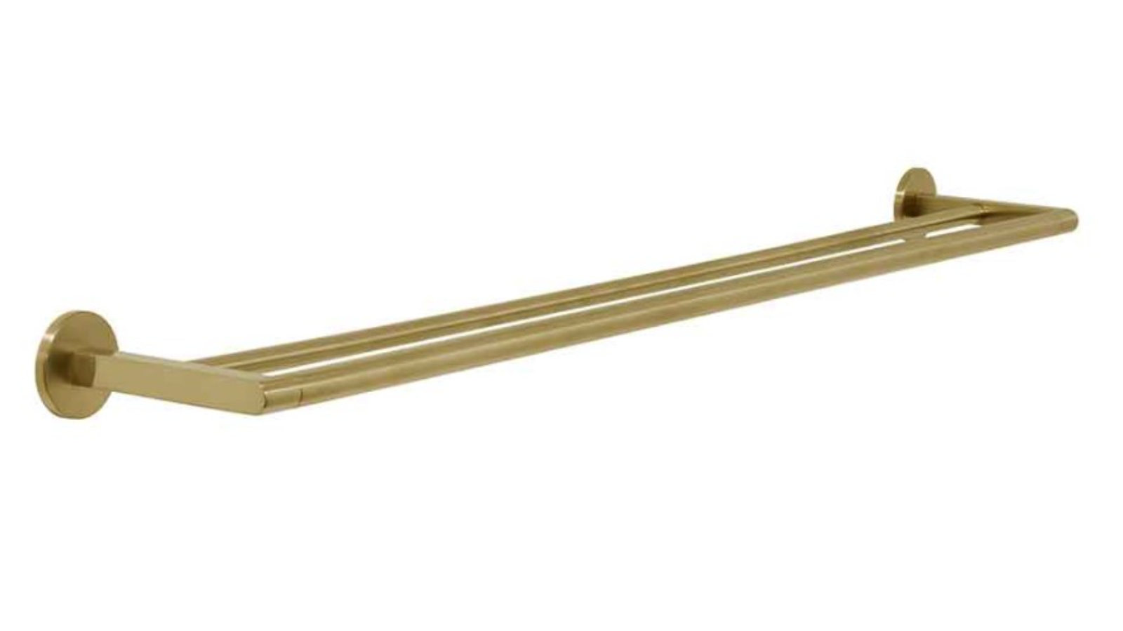 Villeroy & Boch Architectura 800mm Double Towel Rail - Brushed Gold