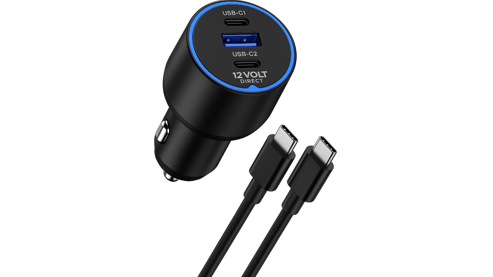 12 Volt Direct TVD-SL30 130W Triple Port USB-C Car Charger