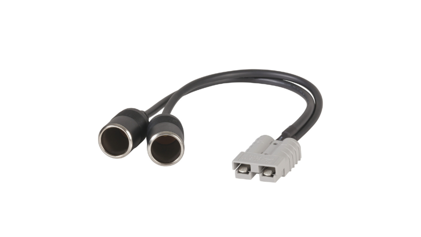 12 Volt Direct 50A Anderson to Twin Cigarette Socket Adapter Cable