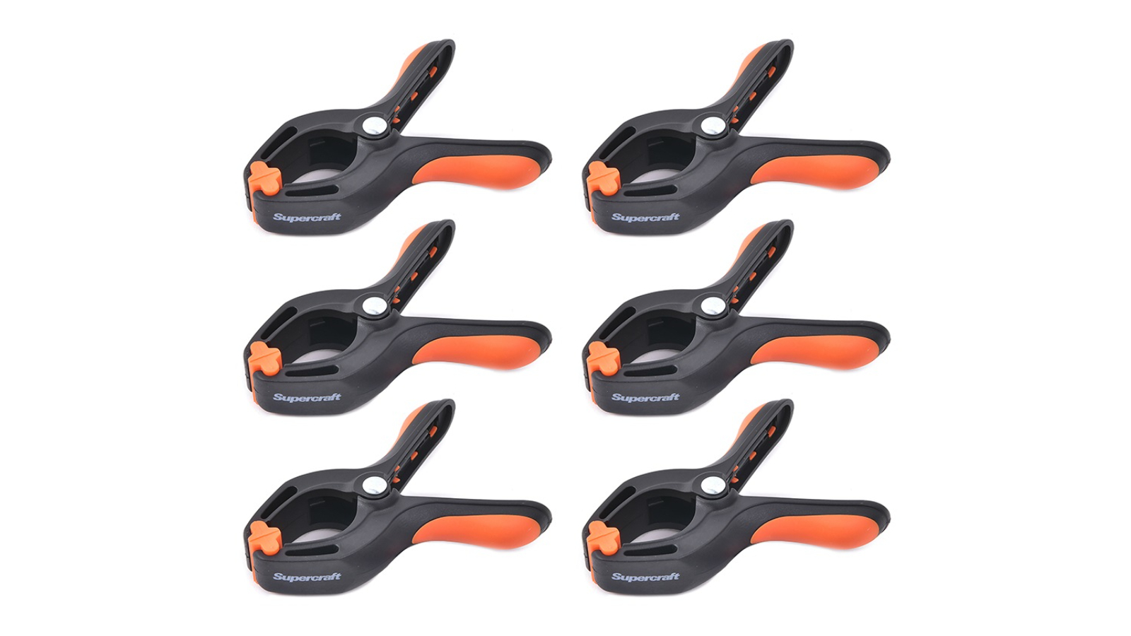 Supercraft 11cm Woodworking Spring Clamp - Pack of 6