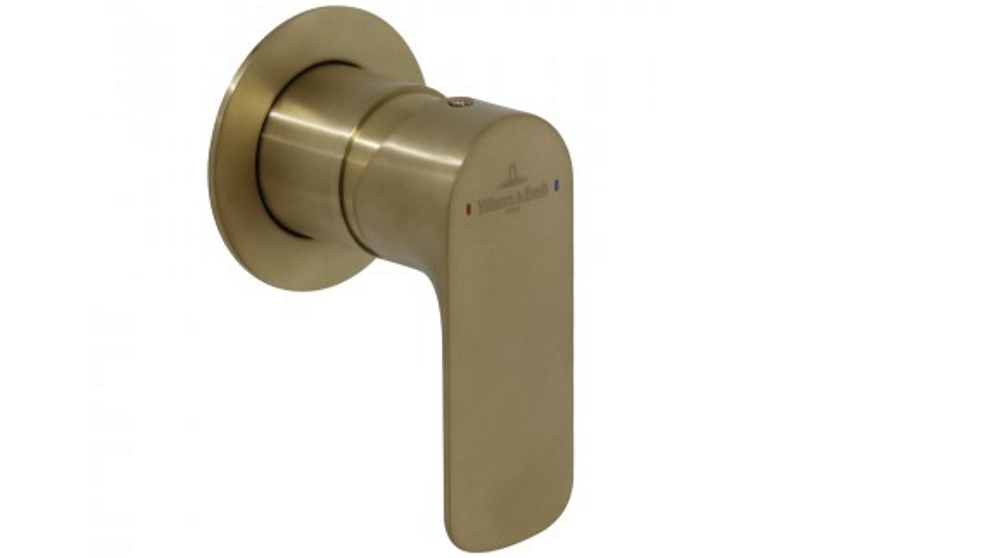 Villeroy & Boch O.Novo Shower Mixer Trim - Brushed Gold