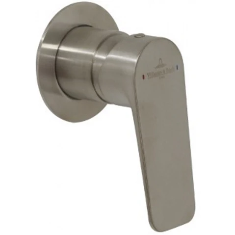 Villeroy & Boch O.Novo Style Shower Mixer Trim - Brushed Nickel
