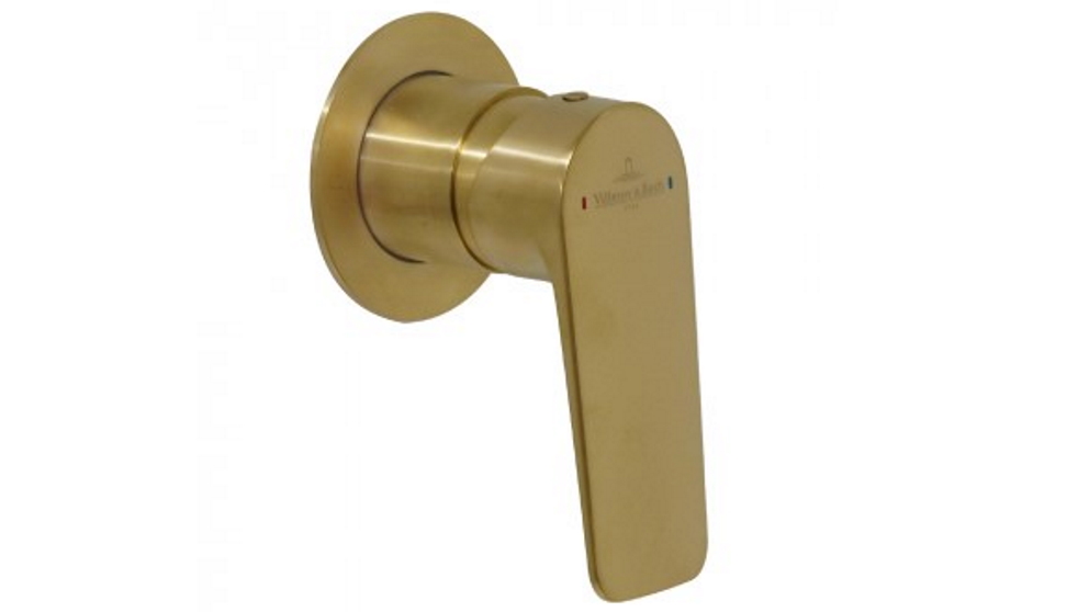 Villeroy & Boch O.Novo Style Shower Mixer Trim - Brushed Gold