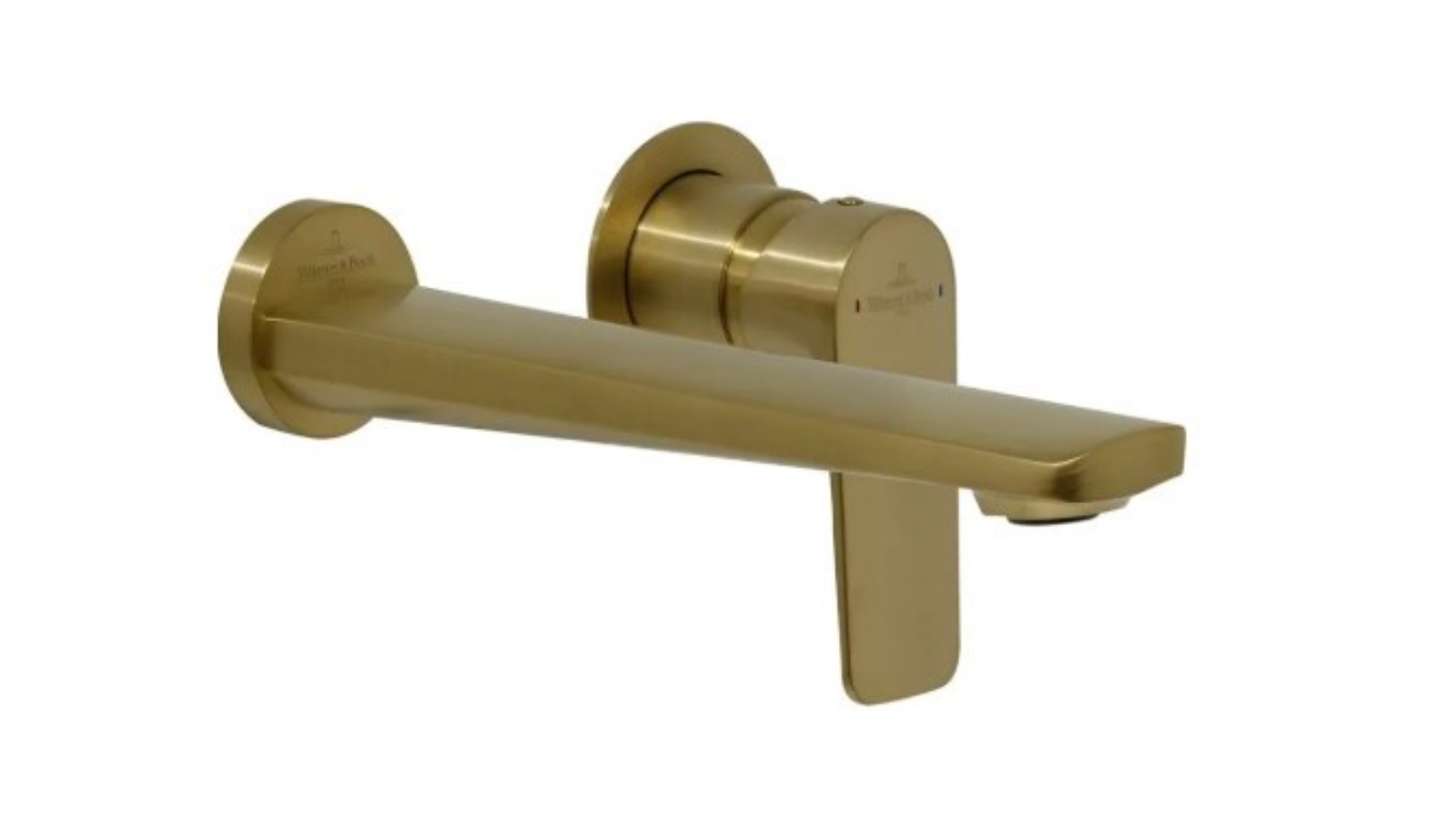 Villeroy & Boch O.Novo Style Mixer and Outlet - Brushed Gold