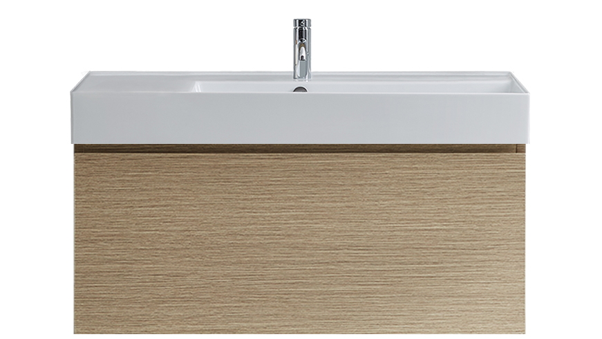 Parisi Rocki Twenty 1000 Wall Hung Vanity with Right Hand Bowl 1 Tap