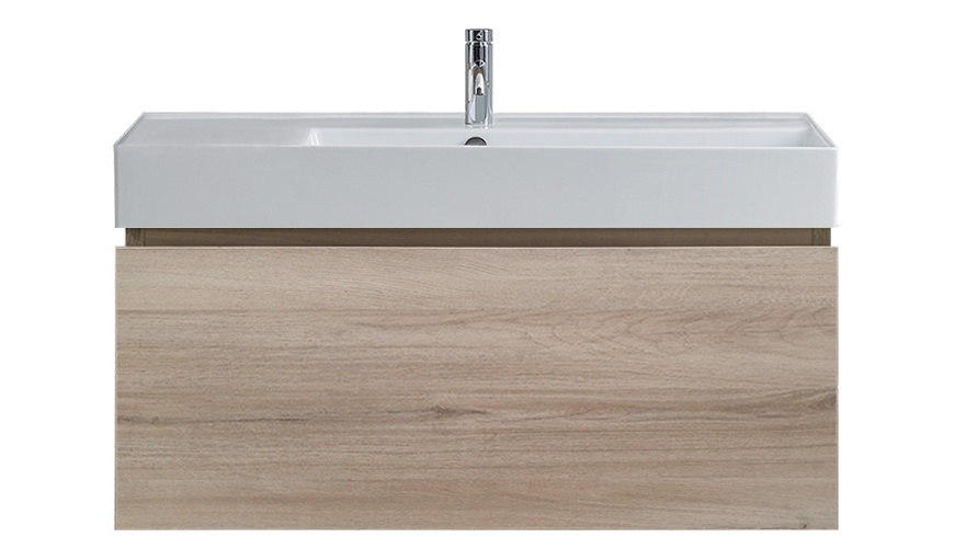 Parisi Rocki Twenty 1000 Wall Hung Vanity with Right Hand Bowl 1 Tap