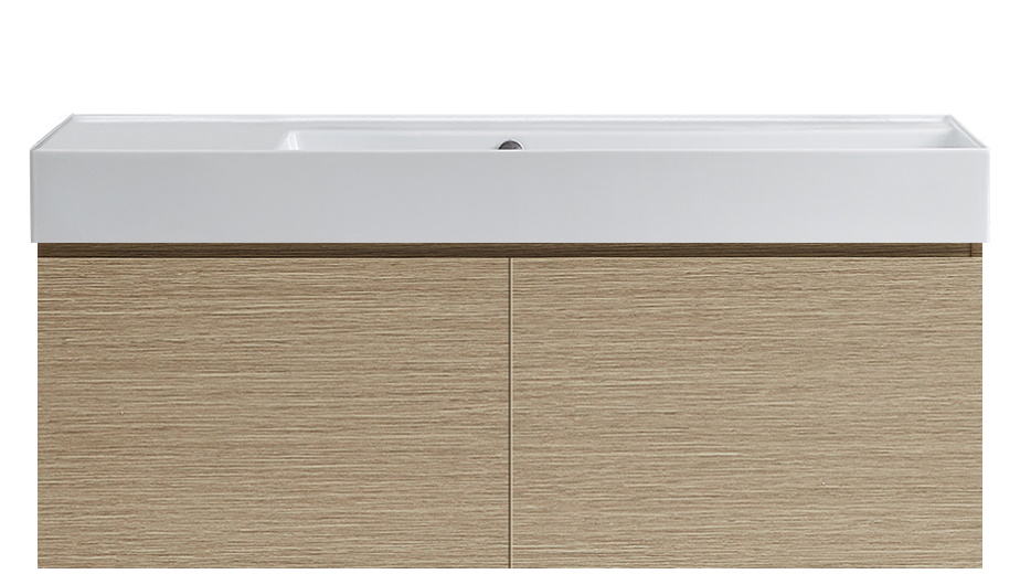 Parisi Rocki Twenty 1200 Wall Hung Vanity with Right Hand Bowl 0 Tap