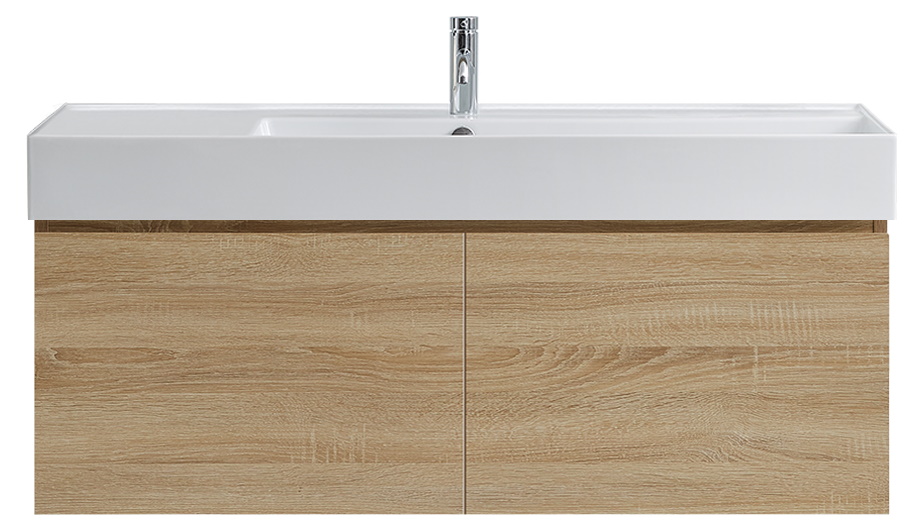 Parisi Rocki Twenty 1200 Wall Hung Vanity with Right Hand Bowl 1 Tap Hole - Sahara