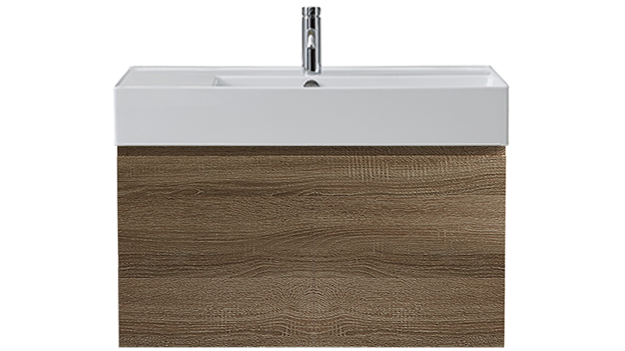 Parisi Rocki Twenty 800 Wall Hung Vanity with Right Hand Bowl 1 Tap