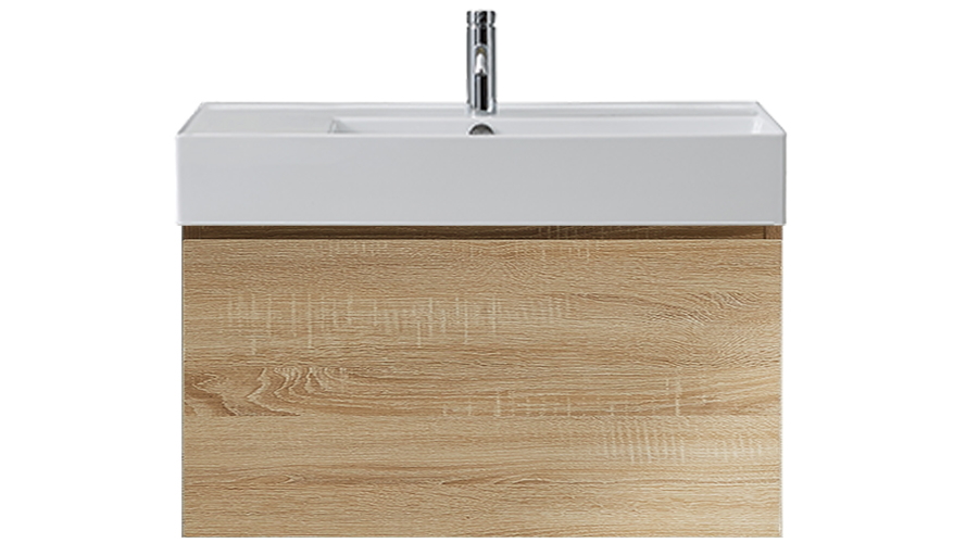 Parisi Rocki Twenty 800 Wall Hung Vanity with Right Hand Bowl 1 Tap