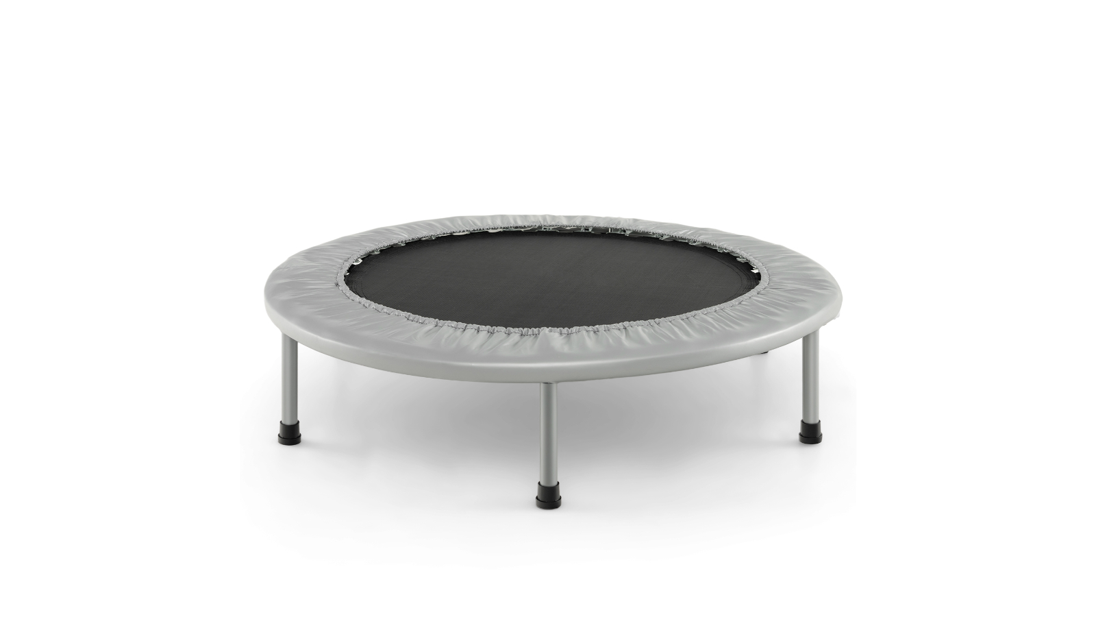 Costway 96cm Mini Foldable Trampoline Rebounder - Silver