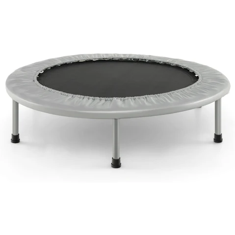 Costway 96cm Mini Foldable Trampoline Rebounder - Silver