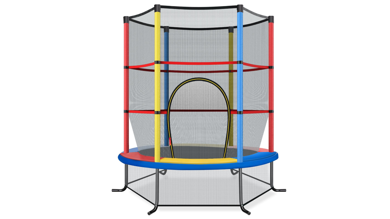 Costway 5.3ft Trampoline with Enclosure Net