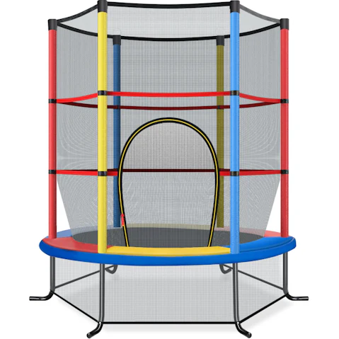 Costway 5.3ft Trampoline with Enclosure Net