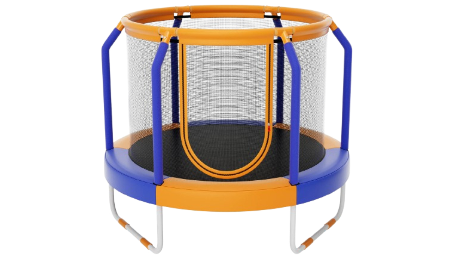 Costway 48inch Exercise Rebounder Trampoline with Enclosure Net - Orange