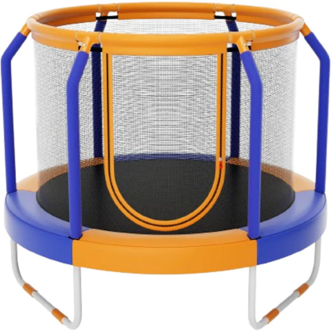 Costway 48inch Exercise Rebounder Trampoline with Enclosure Net - Orange