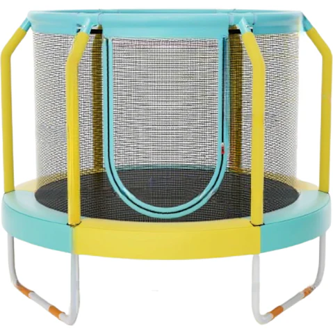 Costway 48inch Exercise Rebounder Trampoline with Enclosure Net - Yellow